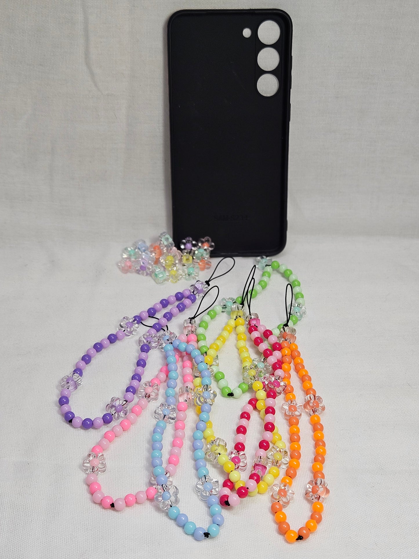 Bijoux de téléphone Fleurs pastels